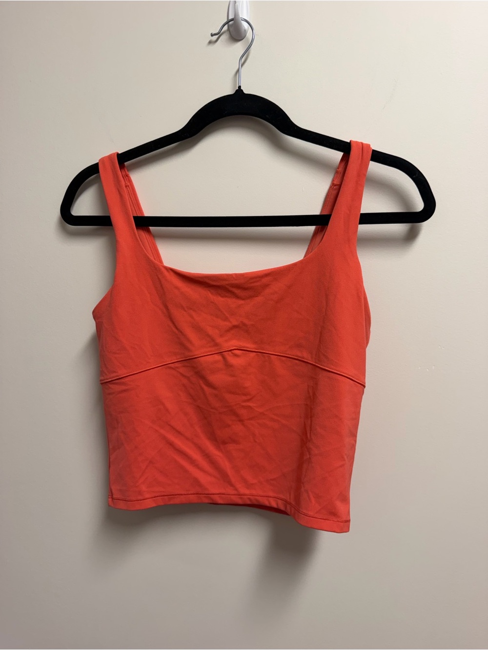 Vuori Women’s S Coral Cropped Scoop Neck Wide Strap Stretch Knit Yoga Tank